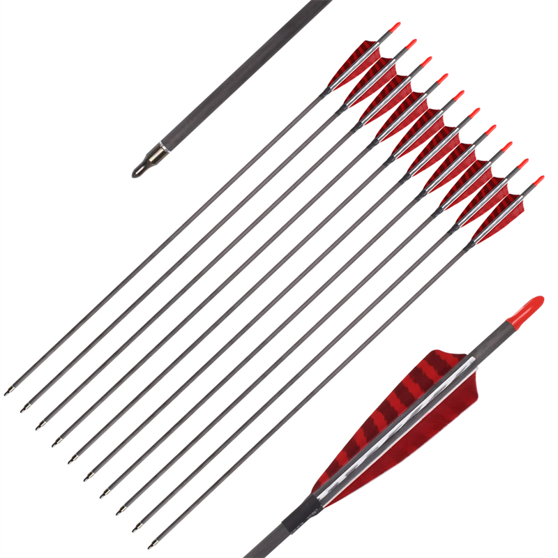 Elong Outdoor 112837 ID6.2mm SP500 Arrow Fiber Fiber arrow Τουρκία φτερό τοξοβολία γυρίσματα