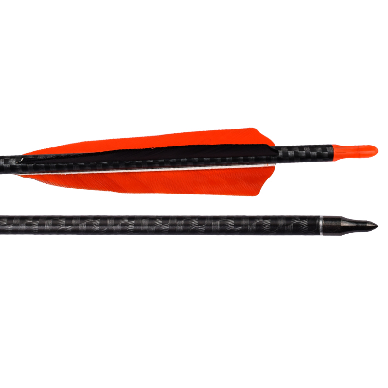 Elong Εξωτερική 110245 ID6.2mm SP500 3K βέλος άνθρακα με φτερό τοξοβολία γυρίσματα χρησιμοποιώντας