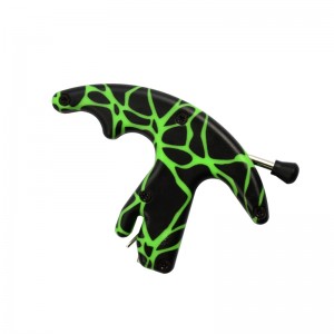 Elong υπαίθρια 42ra01-gns πράσινο camo αντίχειρα απελευθέρωση βοήθειας τοξοβολία emphery cock γυρίσματα χρησιμοποιώντας βοήθεια