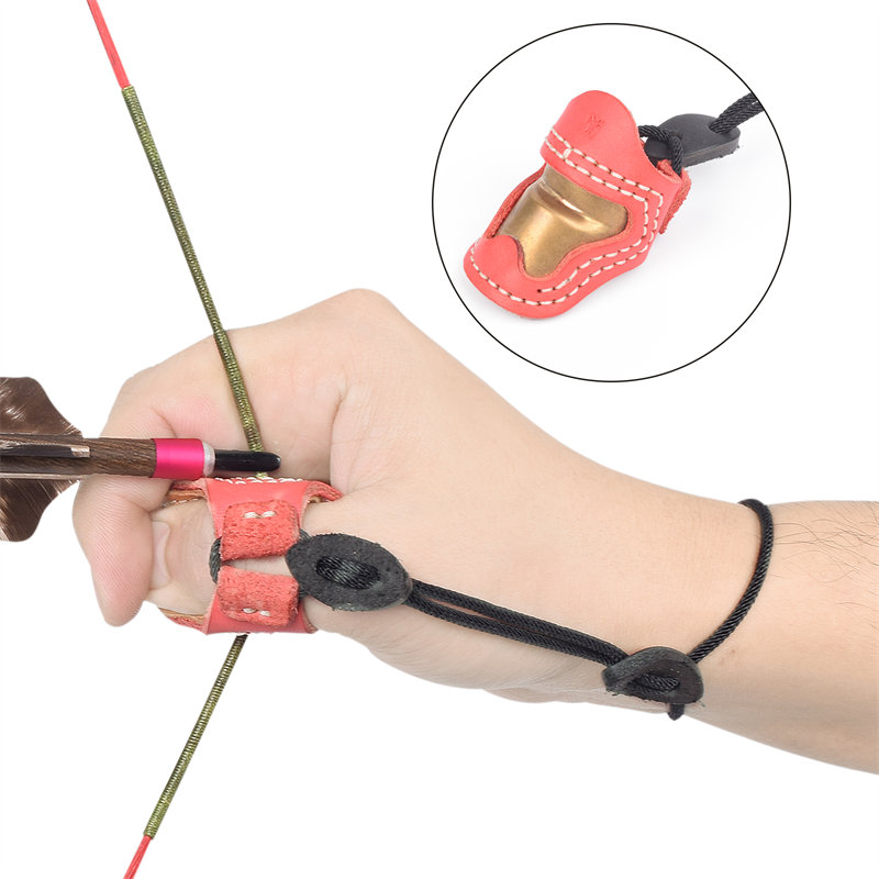 Elong Outdoor 420028 M μεγέθους τοξοβολία τοξοβολία Thumb Ring Thumb Armor χειροποίητο δαχτυλίδι Προστατευτικό αντίχειρα για υπαίθρια λάδια αξεσουάρ δάχτυλο καρτέλα
