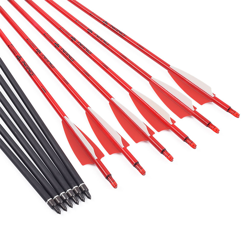 Elongarrow 115500-32 30inches OD7.8MM Ένωση Recurve Bow Σκοποβολή τοξοβολία Rollfiberglass βέλη