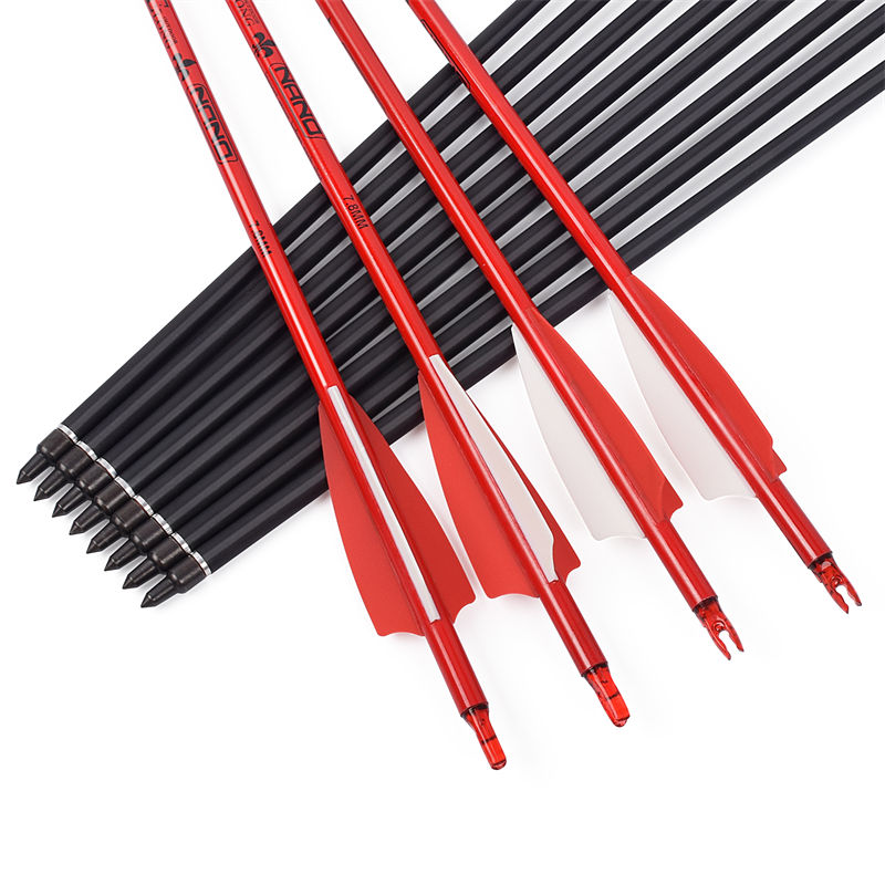 Elongarrow 115500-32 30inches OD7.8MM Ένωση Recurve Bow Σκοποβολή τοξοβολία Rollfiberglass βέλη