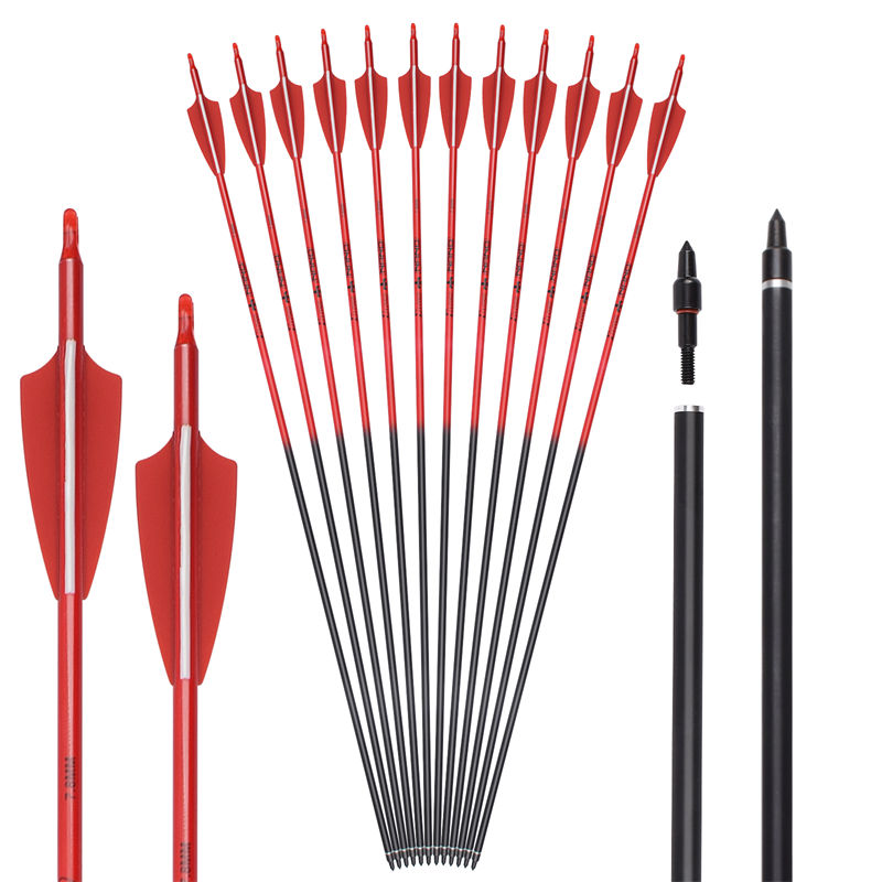 Elongarrow 115500-32 30inches OD7.8MM Ένωση Recurve Bow Σκοποβολή τοξοβολία Rollfiberglass βέλη