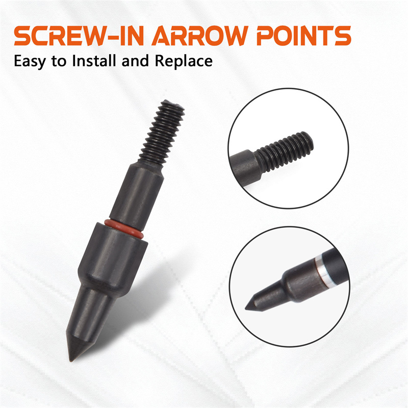 Elongarrow 100 Grain Archery Steel Arrowheads για βέλη 7,8mm